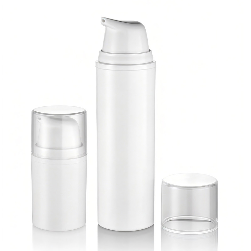 Plastikowa butelka z bezpowietrzną pompką do serum